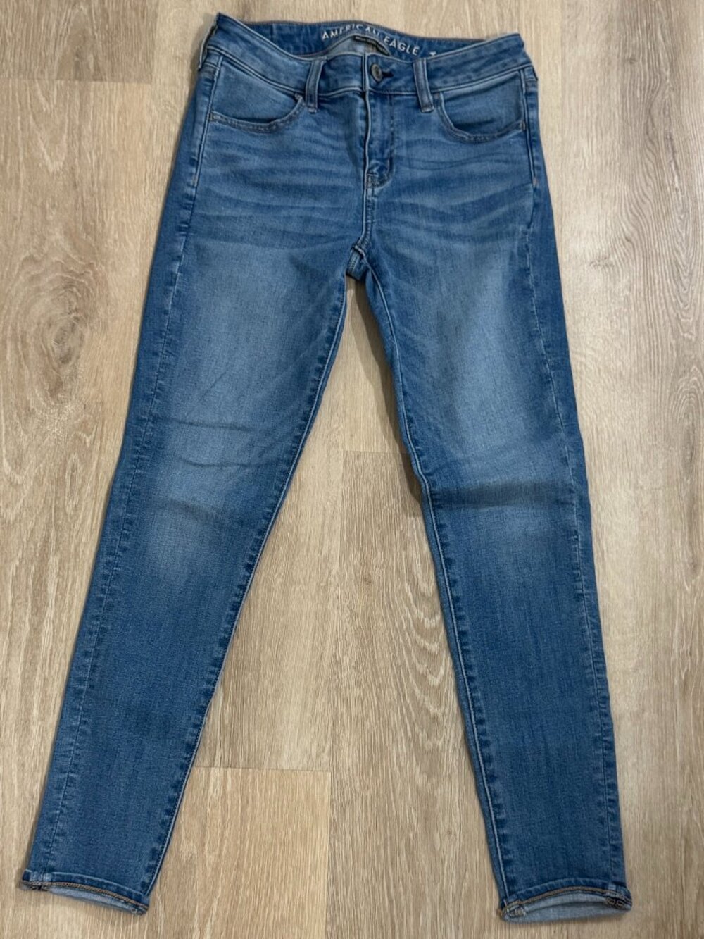 American Eagle Next Level Stretch Jeggings Size 4 Regular Blue Skinny